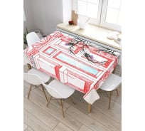 Скатерть JoyArty Чертополох у дома, прямоугольная, из сатена tc_4501_120x145