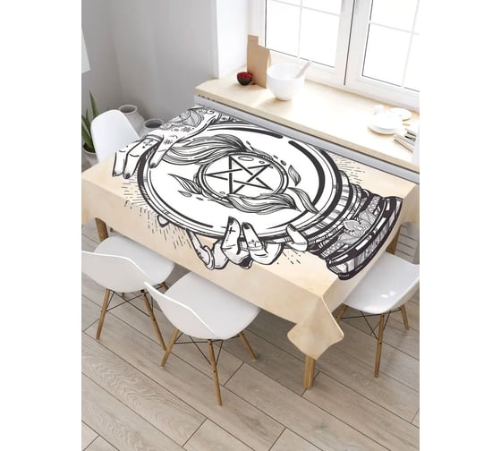 Скатерть JoyArty Шар жизни, прямоугольная, из сатена tc_6724_120x145 1