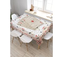 Скатерть JoyArty Четыре туза, прямоугольная, из сатена tc_7674_120x145