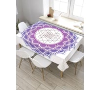 Прямоугольная скатерть из сатена JoyArty Тысячелепестковый лотос tc_35474_120x145