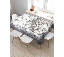 Прямоугольная скатерть из сатена JoyArty Трещины на стене tc_4749_120x145