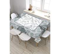 Прямоугольная скатерть из сатена JoyArty Узорная плитка tc_35968_120x145