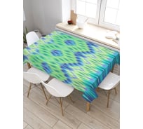 Прямоугольная скатерть из сатена JoyArty Узор зигзагом tc_4745_120x145