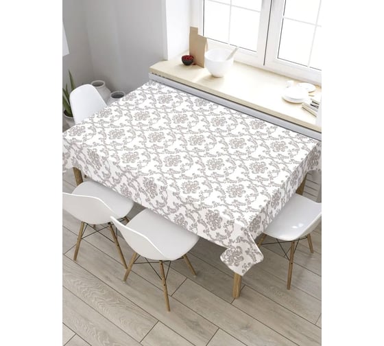 Прямоугольная скатерть из сатена JoyArty Узор дамасской tc_33800_120x145 1