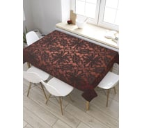 Прямоугольная скатерть из сатена JoyArty Узоры с надписью tc_34243_120x145