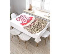 Прямоугольная скатерть из сатена JoyArty Тортик с ягодами tc_34270_120x145