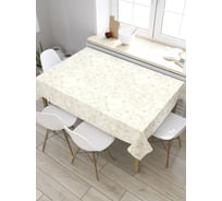 Прямоугольная скатерть из сатена JoyArty Тонкие завитки tc_33371_120x145