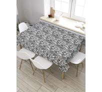 Прямоугольная скатерть из сатена JoyArty Тюлевый ажур tc_32871_120x145