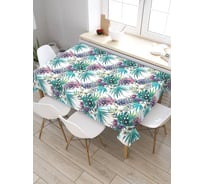 Прямоугольная скатерть из сатена JoyArty Тропический принт tc_79848_120x145