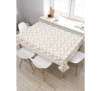 Прямоугольная скатерть из сатена JoyArty Узор из роз tc_262041_120x145