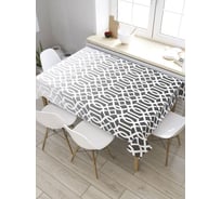 Прямоугольная скатерть из сатена JoyArty Узор с градиентом tc_8703_120x145