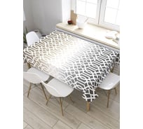 Прямоугольная скатерть из сатена JoyArty Узор с градиентом tc_8705_120x145