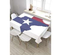 Прямоугольная скатерть из сатена JoyArty Техасская звезда tc_8142_120x145