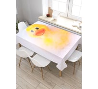 Прямоугольная скатерть из сатена JoyArty Уточка в пене tc_6863_120x145