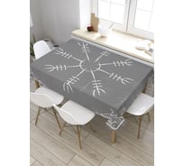 Прямоугольная скатерть из сатена JoyArty Узорная мишень tc_7845_120x145