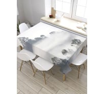 Прямоугольная скатерть из сатена JoyArty Туманная баллада tc_8688_120x145