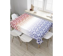 Прямоугольная скатерть из сатена JoyArty Узор с градиентом tc_8600_120x145