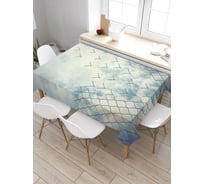 Прямоугольная скатерть из сатена JoyArty Улетающая сетка tc_7802_120x145