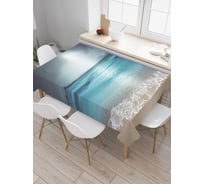 Прямоугольная скатерть из сатена JoyArty Утреннее умиротворение tc_4296_120x145
