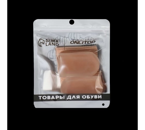 Корректоры для больших пальцев ONLITOP на манжете, 5х3х1.5 см, бежевый 2565700