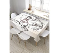 Скатерть JoyArty Щенок вундеркинд, прямоугольная, из сатена tc_31970_120x145