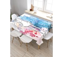 Скатерть JoyArty Шедевры моды, прямоугольная, из сатена tc_19070_120x145