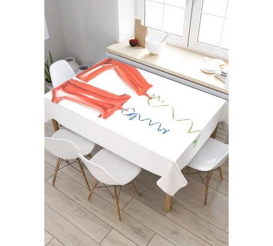 Скатерть JoyArty Шары на 17-летие, прямоугольная, из сатена tc_33258_120x145 1