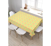 Скатерть JoyArty Шестилепестковые ряды, прямоугольная, из сатена tc_31757_120x145