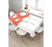 Скатерть JoyArty Шары на 60-летие, прямоугольная, из сатена tc_33200_120x145