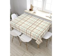 Скатерть JoyArty Шотландская клетка, прямоугольная, из сатена tc_31091_120x145