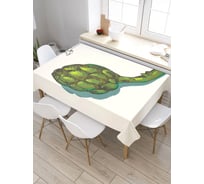 Скатерть JoyArty Шишка артишока, прямоугольная, из сатена tc_38890_120x145