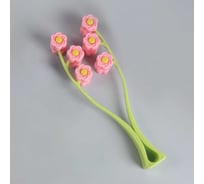 Массажёр для лица ONLITOP Букет пластик, 12 роликов, 22.5х6.5х3.5 см, МИКС 607148