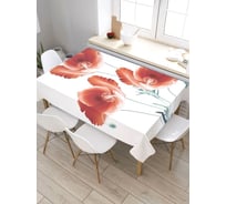 Скатерть JoyArty Энергия маков, прямоугольная, из сатена tc_8370_120x145