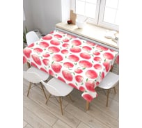 Скатерть JoyArty Яблочный компот, прямоугольная, из сатена tc_50765_120x145