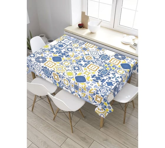 Скатерть JoyArty Этническая плитка, прямоугольная, из сатена tc_34725_120x145 1