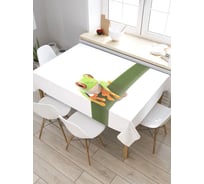 Скатерть JoyArty Яркая лягушка, прямоугольная, из сатена tc_15254_120x145