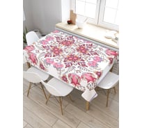 Скатерть JoyArty Эксцентрические цветы, прямоугольная, из сатена tc_16949_120x145