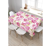 Скатерть JoyArty Яркие цветы, прямоугольная, из сатена tc_30461_120x145