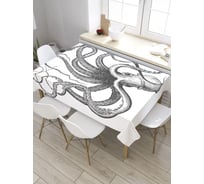 Скатерть JoyArty Ярость кальмара, прямоугольная, из сатена tc_9499_120x145