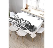 Скатерть JoyArty Эскиз животных, прямоугольная, из сатена tc_29330_120x145