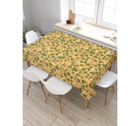 Скатерть JoyArty Ягодные ветки, прямоугольная, из сатена tc_28608_120x145