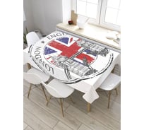 Скатерть JoyArty Эмблема Лондона, прямоугольная, из сатена tc_27696_120x145