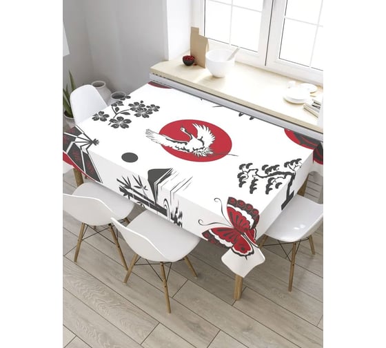 Скатерть JoyArty Японские мотивы, прямоугольная, из сатена tc_21164_120x145 1