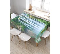 Скатерть JoyArty Экзотический водопад, прямоугольная, из сатена tc_20947_120x145