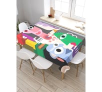 Скатерть JoyArty Эмоции красок, прямоугольная, из сатена tc_2026_120x145