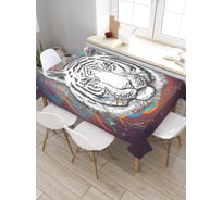 Скатерть JoyArty Эскиз тигра, прямоугольная, из сатена tc_29491_120x145