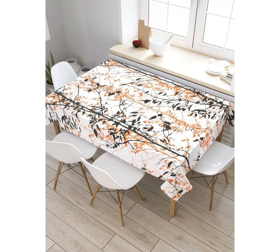 Скатерть JoyArty Эскиз деревьев, прямоугольная, из сатена tc_29490_120x145 1