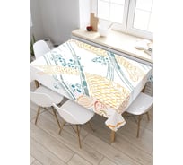 Скатерть JoyArty Японские карпы кои, прямоугольная, из сатена tc_29252_120x145