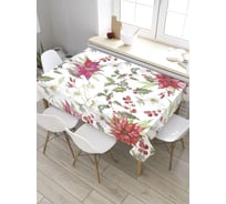 Скатерть JoyArty Яркие астры, прямоугольная, из сатена tc_31159_120x145