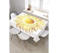 Скатерть JoyArty Яркое солнце, прямоугольная, из сатена tc_32333_120x145